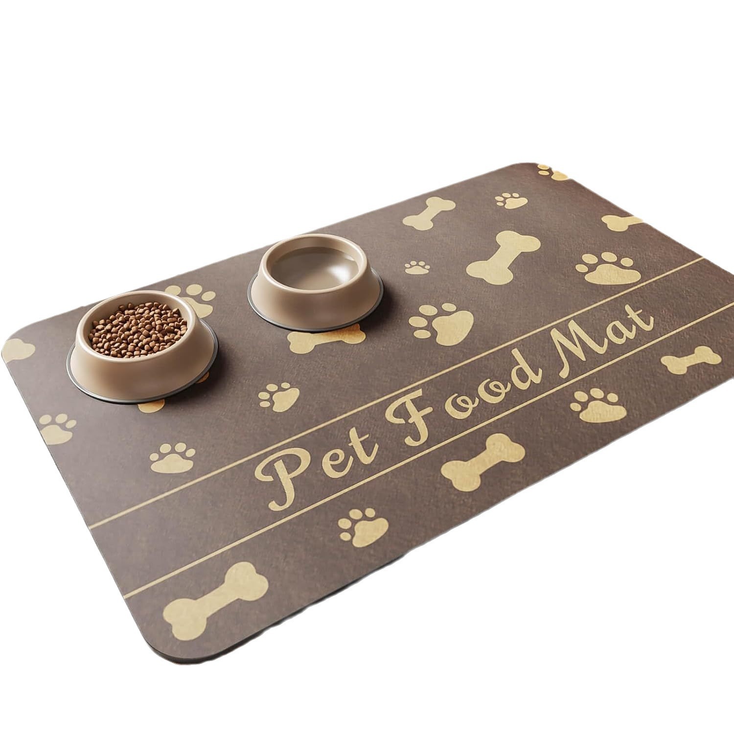 Cross-border temu generation of pet cats and dogs eating diatom mud mat feeding splash-proof home mat factory outlet