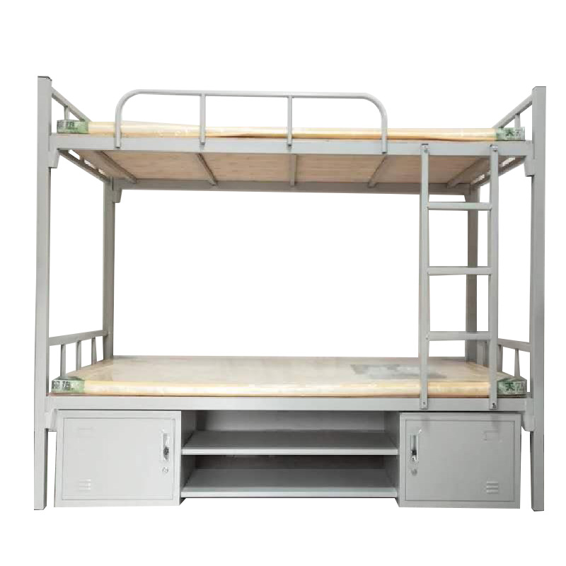 Thickened Double-layer Iron Frame Bed Bunk Bed Student Dormitory Iron Bed Staff Apartment Steel High and Low Iron Iron Bed