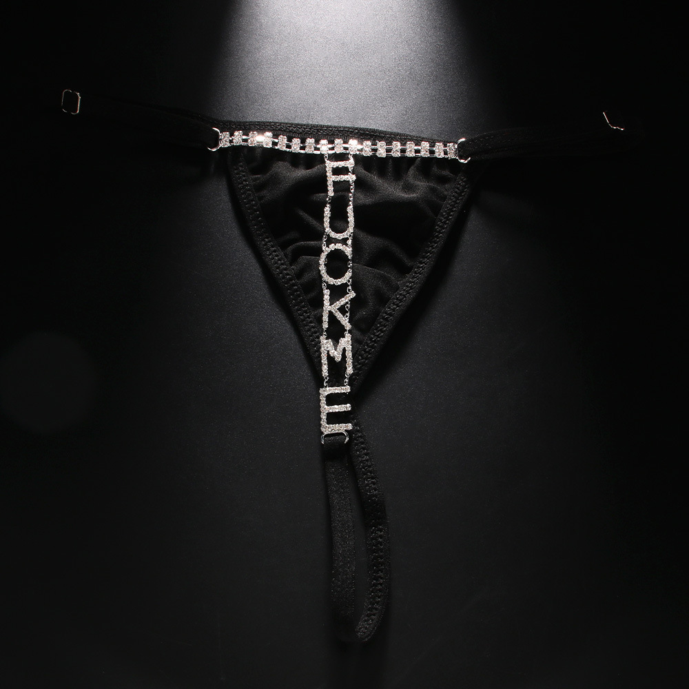 Europe and the United States cross-border hot trend letter underwear chain sexy hot sexy nightclub with adjustable body chain women
