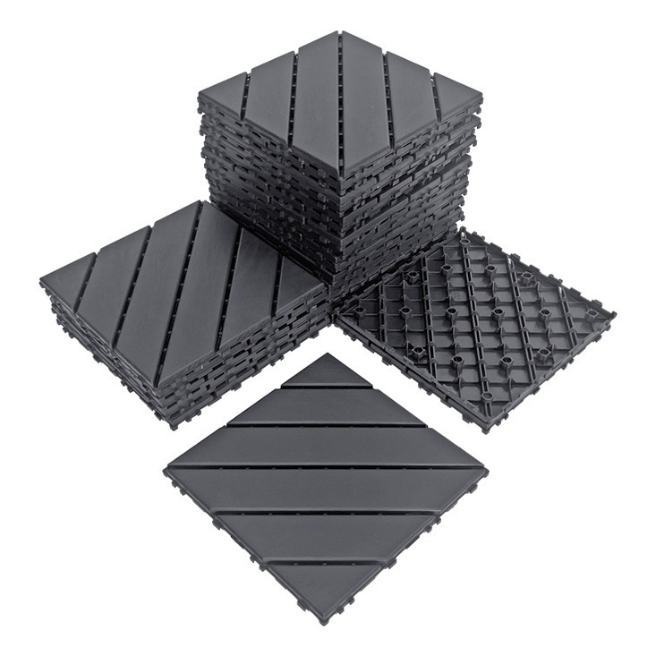 Spliced Plastic Flooring 30*30 Garden Balcony Outdoor Eco-Friendly Manufacturer Wholesale Wood-Plastic Flooring