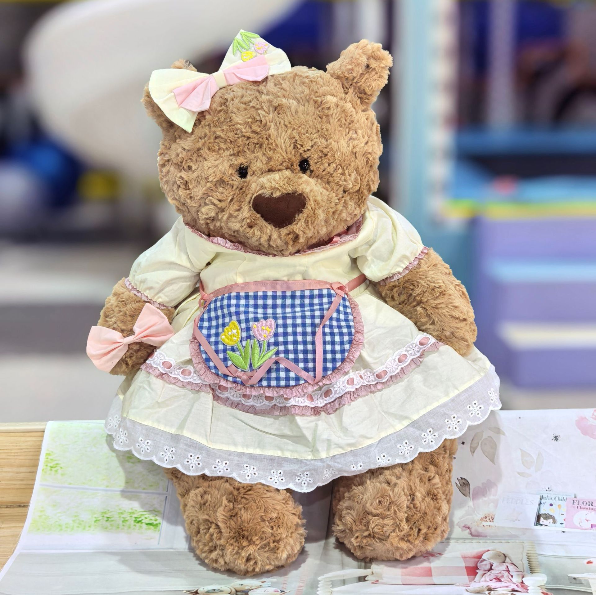 M Bell Clothing 58CM Barcelona Bear Wedding Dress Plush Toy Replacement Dress