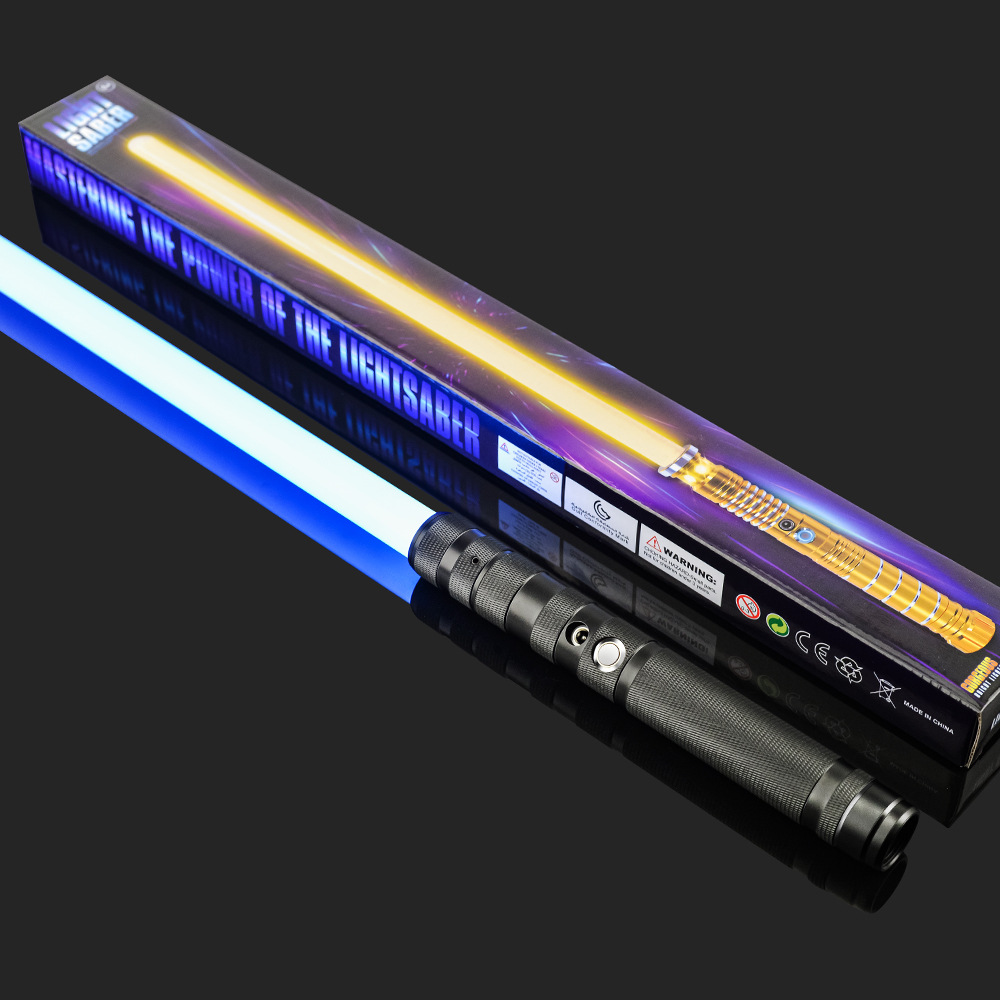 Интернет-знаменитый металлический лазерный меч Звездные войны перезаряжаемый цветной светящийся меч игрушка со звуком и светом для детей