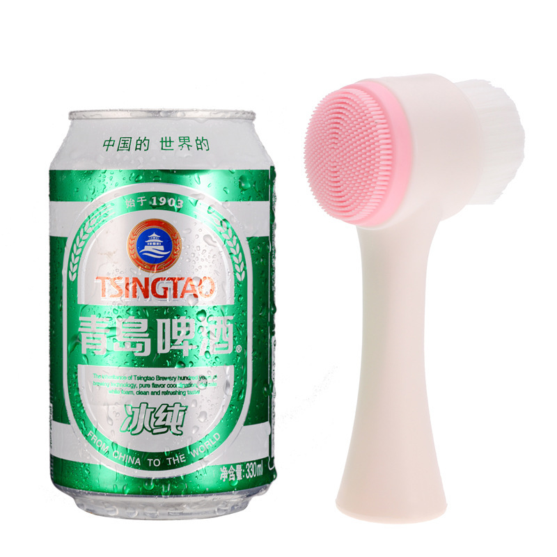 Double-Sided Face Wash Brush Soft-Bristled Silicone Face Wash Instrument Manual Face Wash Brush Douyin Face Wash Deep Cleaning Pore Device