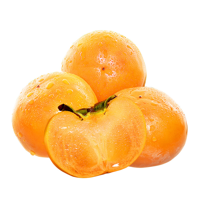 Shaanxi Yangfeng Crisp Persimmons 2.5kg Fresh Seasonal Fruit Sweet Persimmons Hard Persimmons Chocolate Persimmons Non-Fire Crystal Persimmons