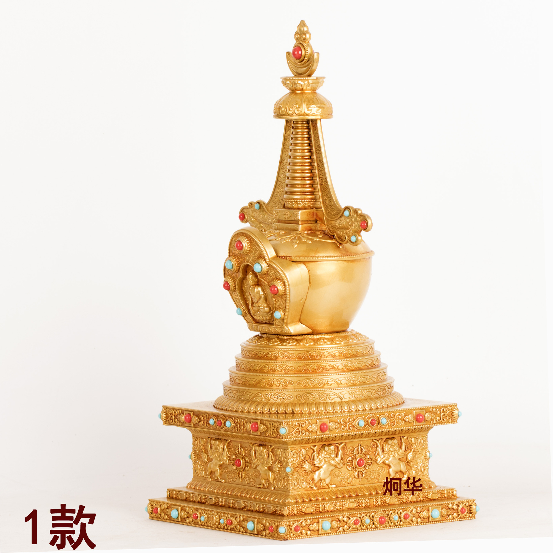 in stock Supply Brass Maker Bodhi Pagoda Sheri Pagoda Buddha Pagoda Supplies Home Decoration Ornaments