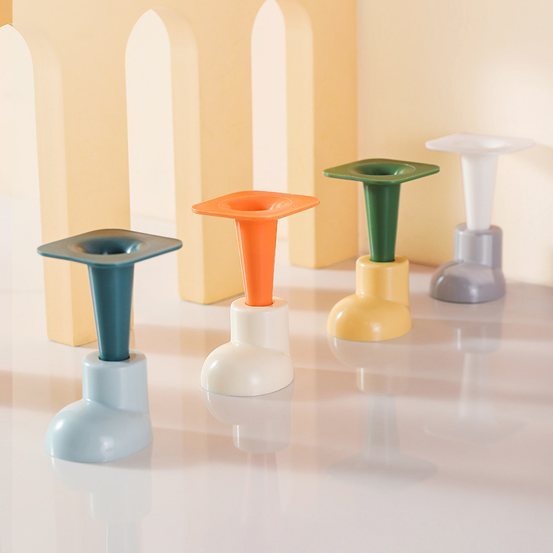 Cute Original DIY Round Head Shoes Foot Mat Small Feet Detachable Adhesive Free Decorative Tissue Box Trash Can Use