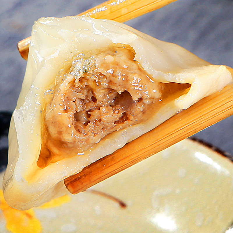 Hangzhou steamed buns breakfast semi-finished products quick-frozen prefabricated steamed stuffed bun pork heating instant special breakfast heating instant food