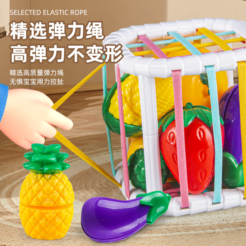 Infant Cut Fruit Sesele Early Education Shape Color Cognition Hand Fine Movements Sensory Early Education Toys