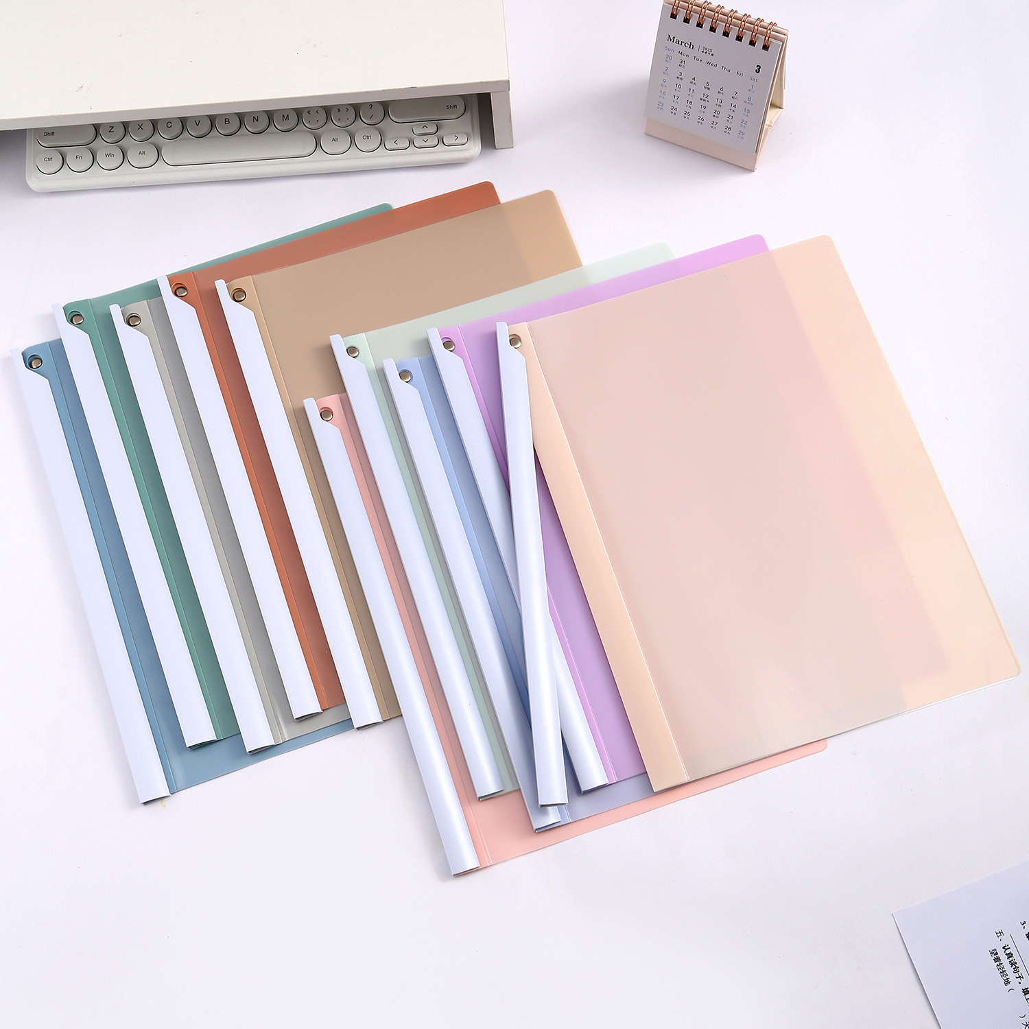 Rotating rod folder a4 paper storage clip junior high school Senior high school examination paper finishing clip rotary clip data rod clip