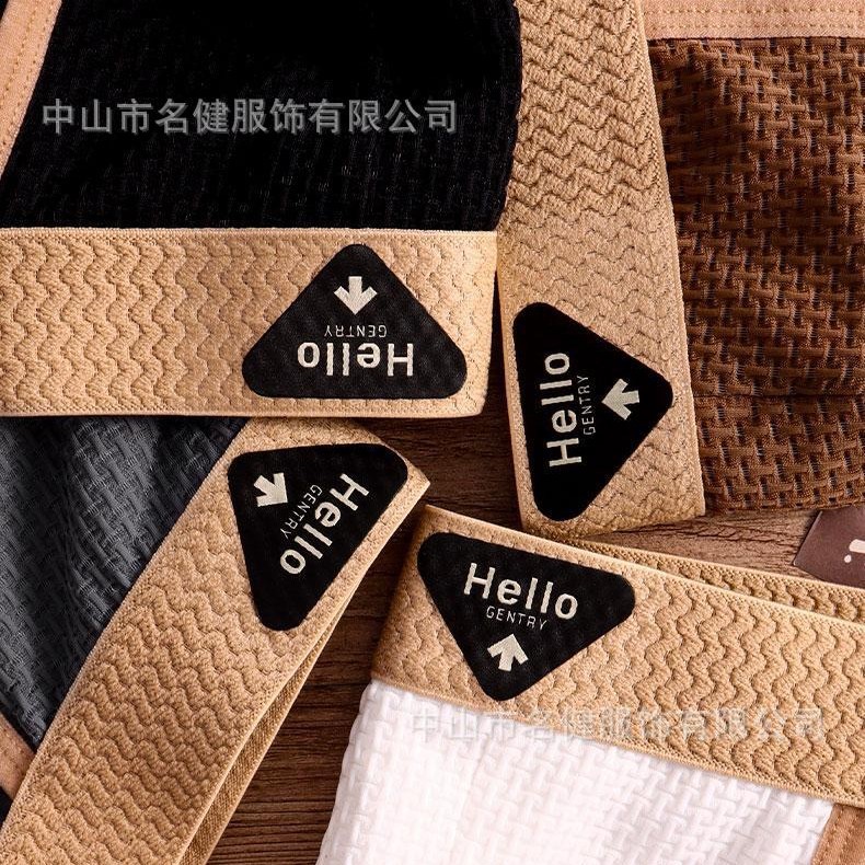 New Men's Underwear Ice Silk Briefs Fashionable Sports Underwear Summer Thin Breathable Cool Trendy Men's Shorts