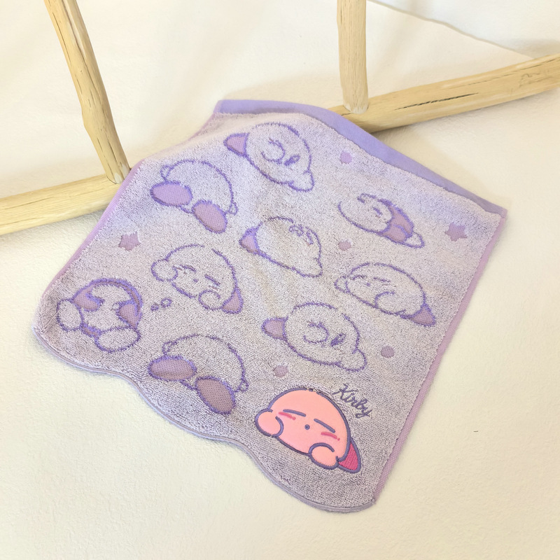 Exported to Japan High-end Fine Cotton Yarn-dyed Jacquard Embroidered Large Square Towel Hand Towel Kabi Lisa Dog Multi-color