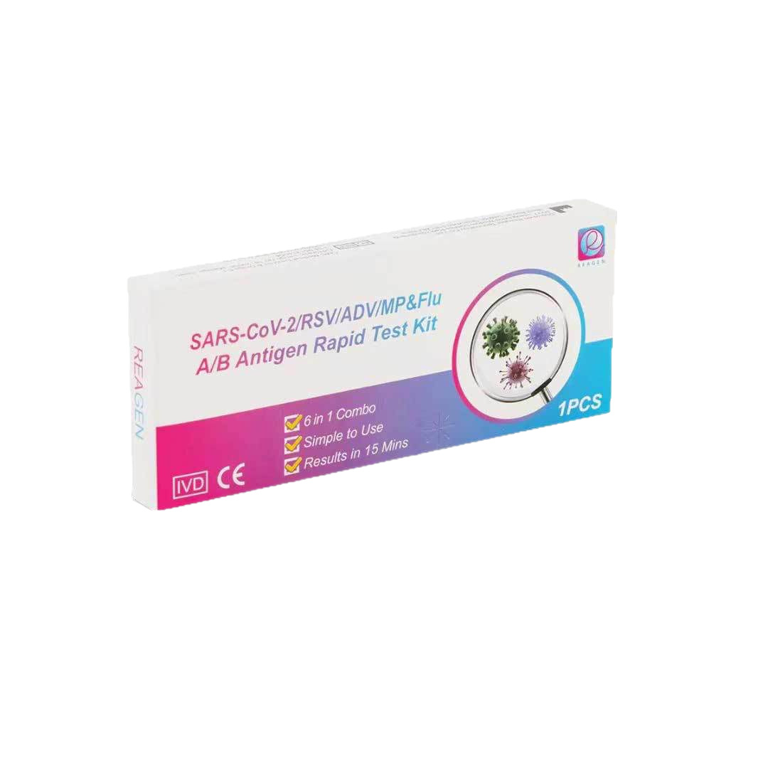 Cross-border English in stock REAGEN 6 in 1 6 in 1 test paper 6 joint inspection self-test kit Hong Kong Macau export