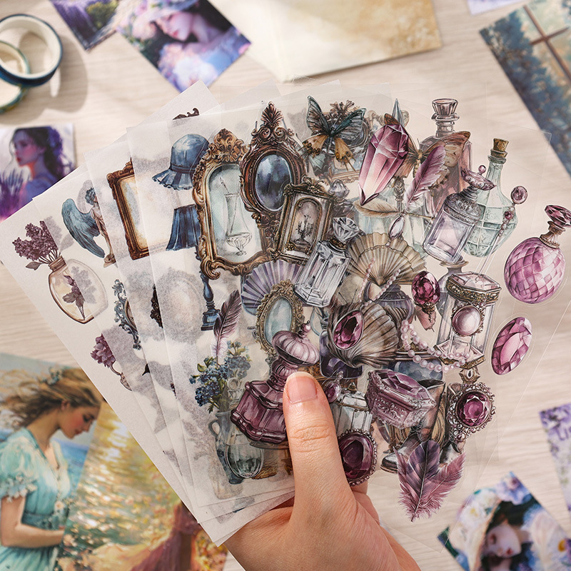 Yuezhen Poetic Time Hand Account Set Box Hand Account Gift Box Cross-border Retro Hand Account Book Gift Box Hand Account suit Gift Box