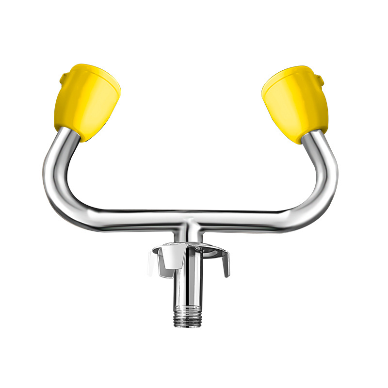 Ruiying factory eye washer 304 stainless steel eye washer double mouth eye washer wall-mounted eye washer