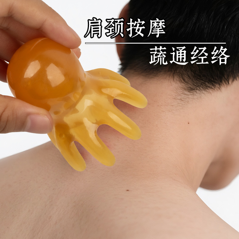 Little Octopus Massage Comb to Clear the Meridians of the Head, Universal Octopus Head Therapy Comb for the Whole Body, Soothing Scalp Comb Massager