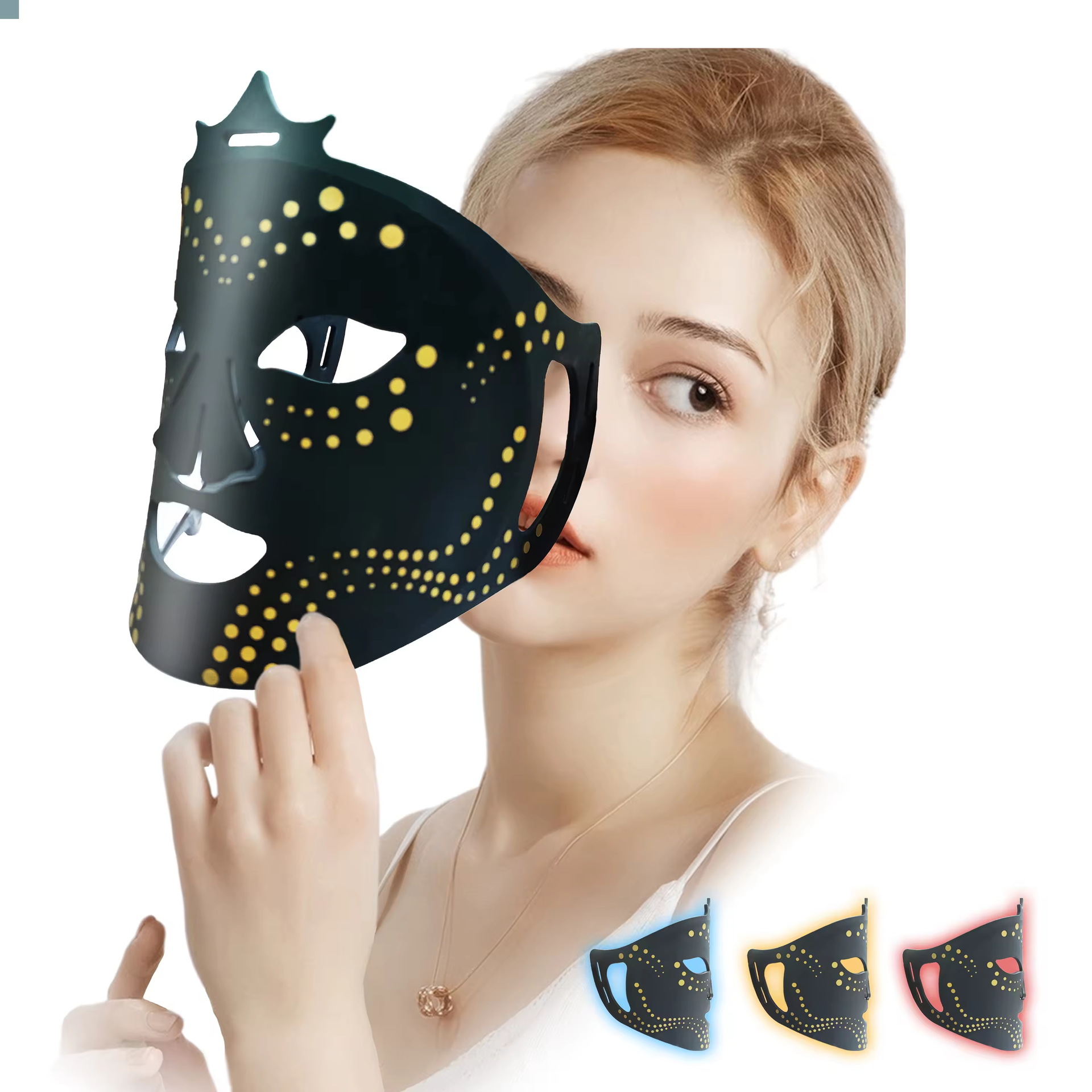 New Beauty Mask LED Light Beauty Instrument Face Mask Beauty Household Photon Skin Rejuvenation Instrument Introduction Instrument