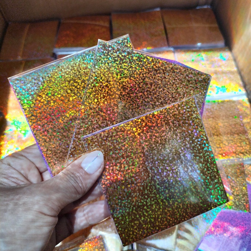 Cross-border Popular Korean Kidsren's Stickers Transfer Paper Colorful Laser Transfer Nail Art Stickers Hot Stamping Paper Wholesale