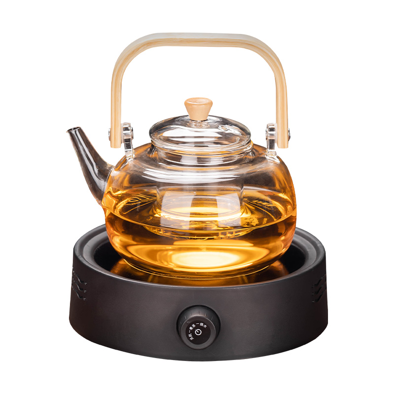 Teapot Tea Set Electric Ceramic Stove Glass Health Pot Boiling Water Kung Fu Tea Cup Scented Tea Brewing Device Household Tea Banyan