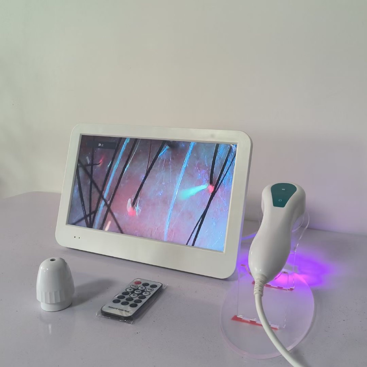 HD scalp detector barber shop hair follicle test instrument skin facial analysis all-in-one machine with screen