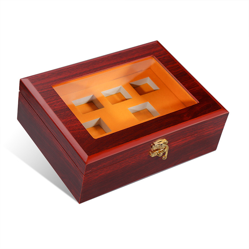 High-End Medicine Gift Wooden Box Pien Tze Huang Gift Box Anya Health Care Product Packaging Box Bezoar Pill Wooden Storage Box
