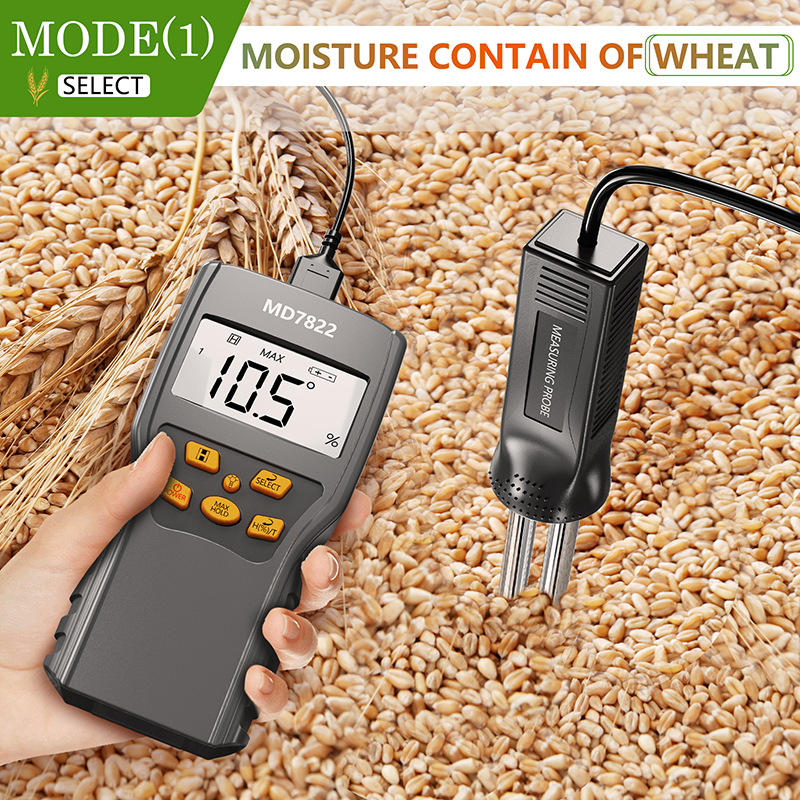 Manufacturer Wholesale Md7822 Grain Moisture Meter Moisture Meter Rice Moisture Meter Wheat Moisture Meter