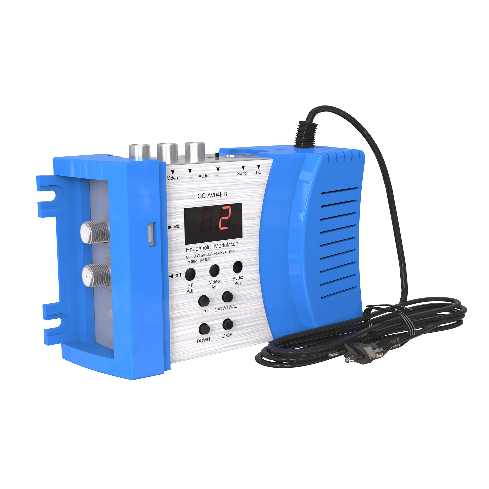 CATV 5860HD HD модулятор HD/AV к RF CATV модулятор GC-AV04HB