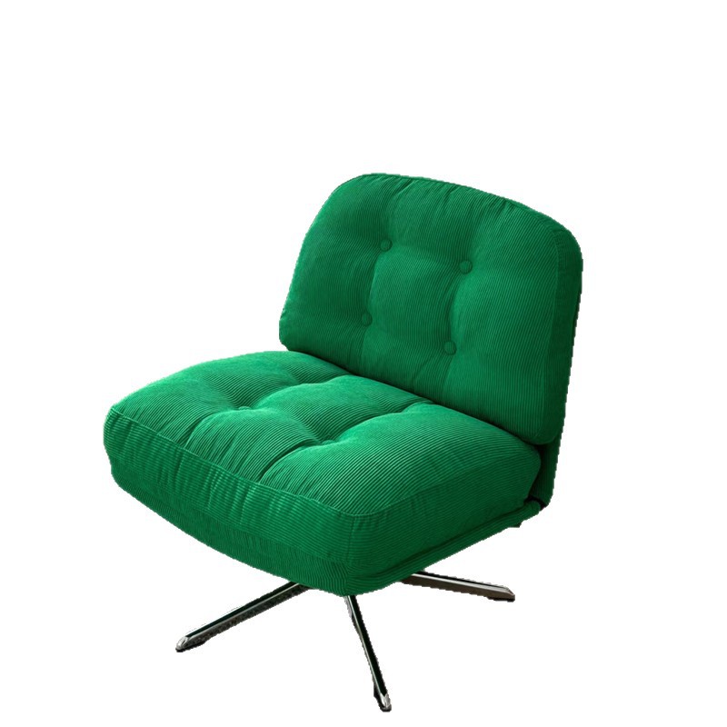 Factory Direct Delivery Rotatable Internet Celebrity Single Sofa Chair Small Apartment Lazy Sofa Chair Mid-Century Style Chair Backrest Chair