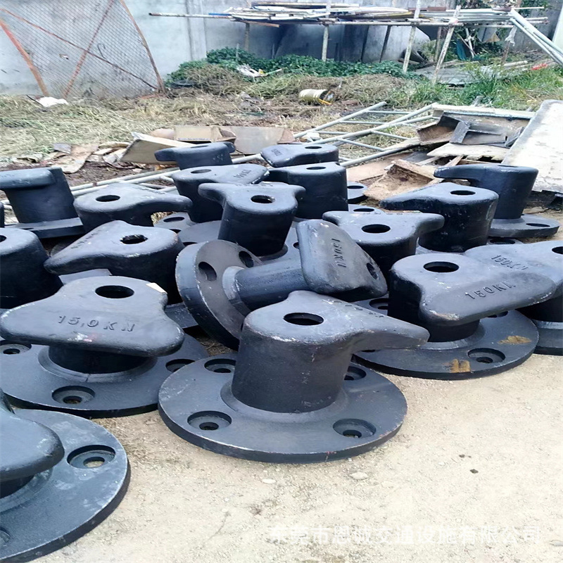 Куанчжоу, Фуцзянь, чугунный причал 350Kn, профессиональный отлив, круглый дно, одноголовый, чугунный швартовный столб