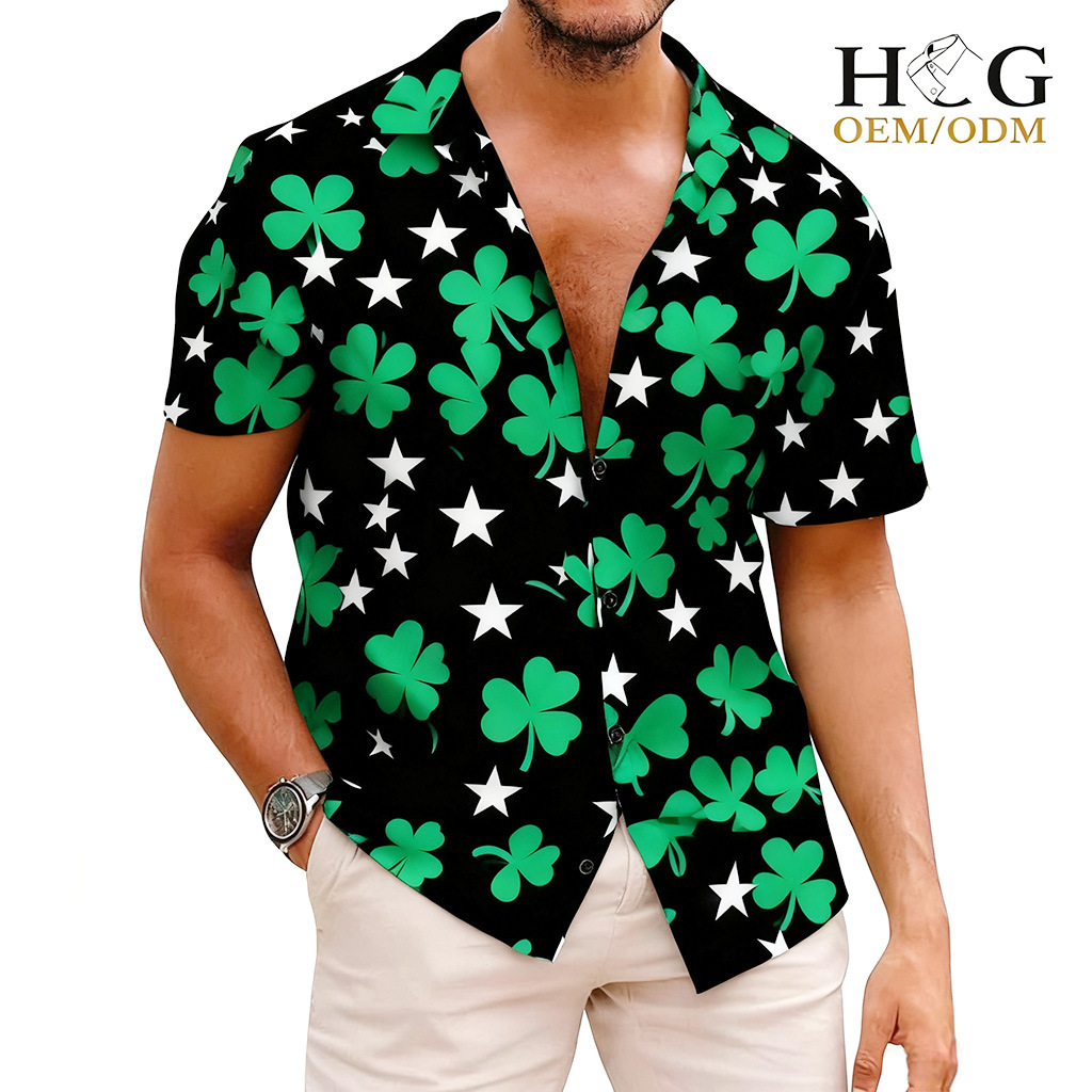 Европейский и американский кэжуал спортивный костюм для мужчин, летний, модный, свободный, с принтом, дышащая рубашка с коротким рукавом