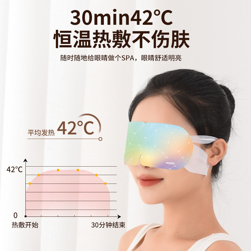 Steam Eye Mask Manufacturer Wholesale Steam Hot Compress Mugwort Eye Mask to Relieve Eye Fatigue Lutein Eye Mask Customization