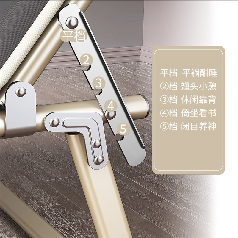 Wholesale Multifunctional Recliner Simple Folding Bed Companion Bed Nap Rental Room Single Bed Lunch Break Office Camp Bed