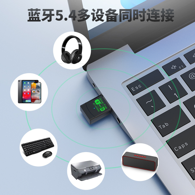 Wifi6 dual-band wireless network card wifi6 driver-free AX900 Bluetooth WiFi 2-in -1 USBWiFi receiver