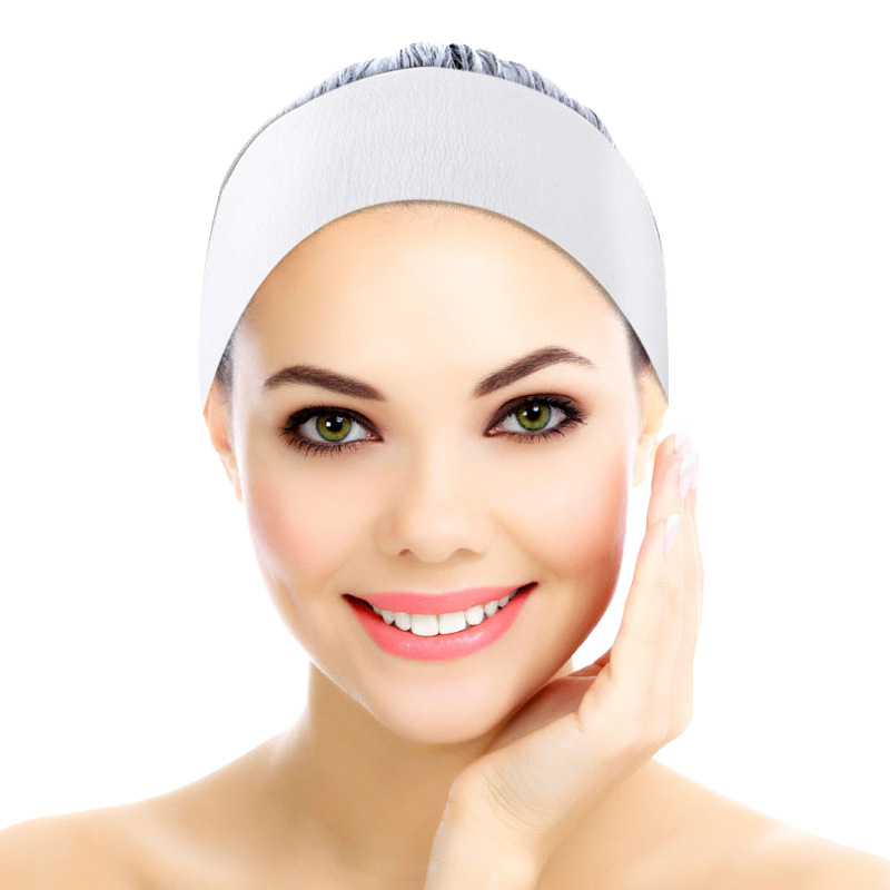 Disposable Velcro hair band beauty salon Skin management care spa white elastic non-woven hair band