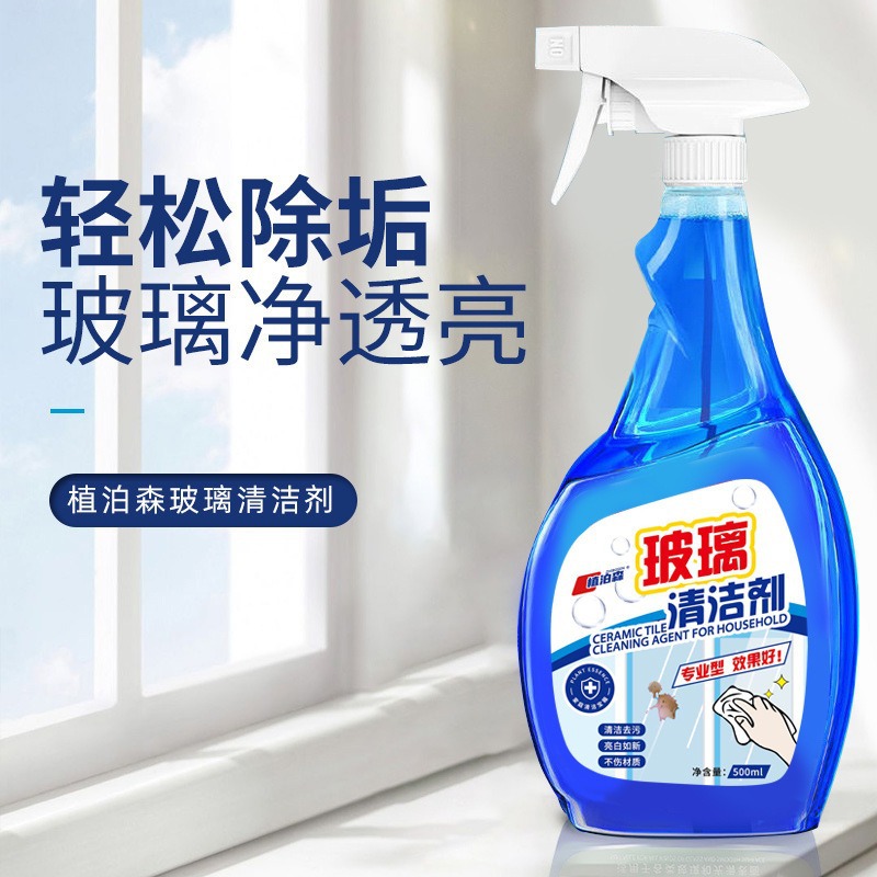 Household Glass Cleaner, Toilet Window Cleaning Special Glass Cleaning Water, Powerful Decontamination Artifact, Descaling Cleaning Agent