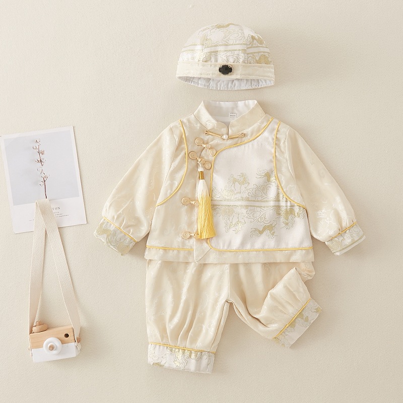 Baby boy's one-year-old Tang suit Chinese style dress baby's 100-year-old festive clothes children's Chinese style hanfu