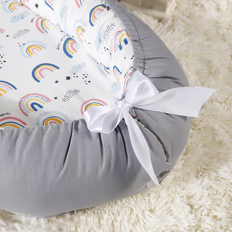 Baby Crib Is Removable and Washable, Portable and Movable, Bed-In-Bed, Bionic Baby Nest Crib