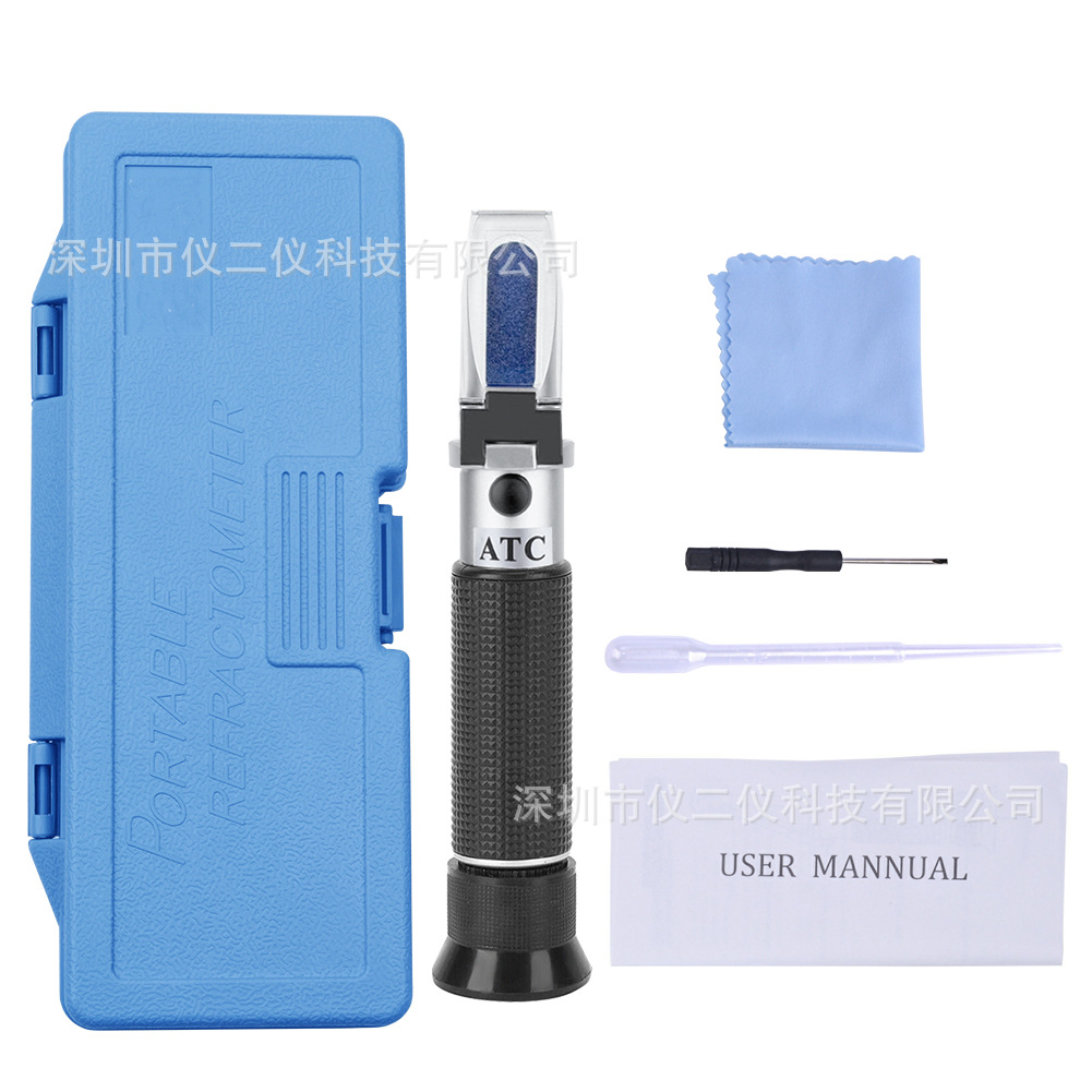 In stock refractometer 0-100 ‰ seawater salinometer refractometer handheld optical hydrometer sea tank cultured fish and shrimp