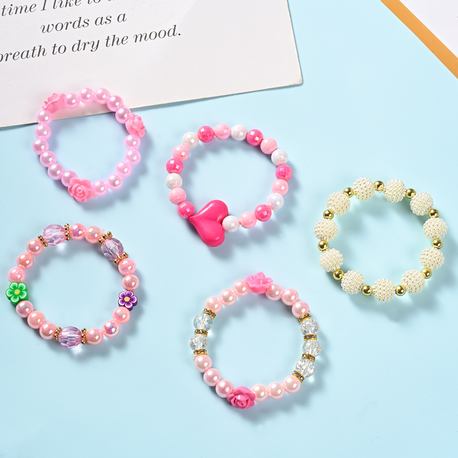 Children's Bracelet Female Princess Beaded Cartoon Cute Children Girl Baby Bracelet Student Jewelry Bracelet Jewelry
