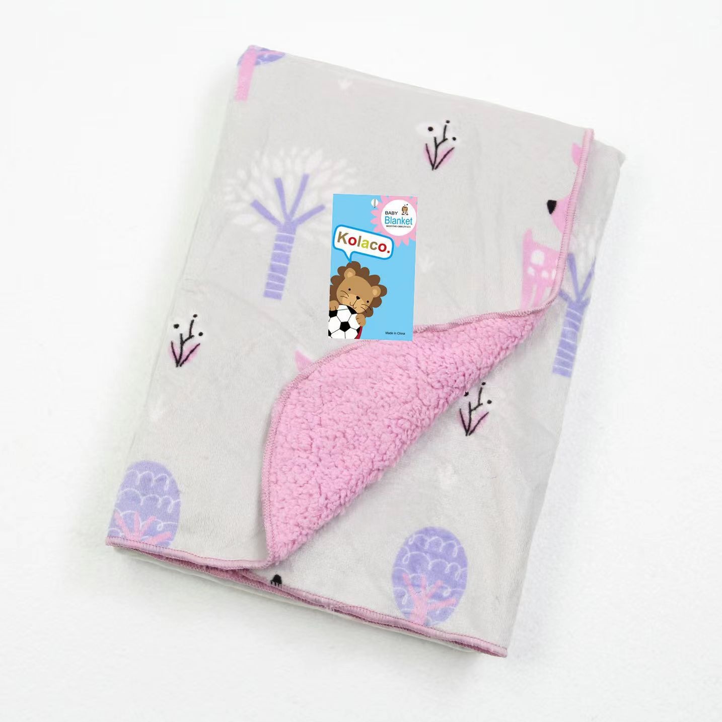 Roufei Baby Blanket Baby Blanket Double-layer Baby Blanket Short Plush Blanket