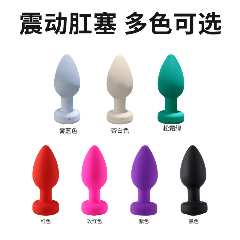Factory Direct Sales Remote Control Anal Plug Wireless App Silicone 10 Frequency Vibration Backcourt Men and Women Sm Sex Toys in Stock