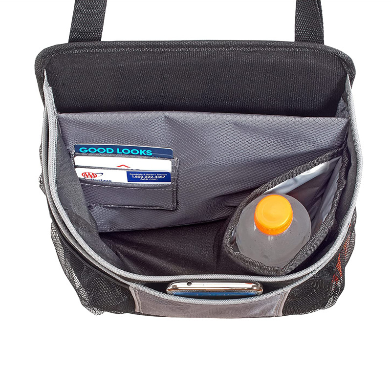 Foreign Trade Source Cross-Border Wholesale Large Capacity Front Seat Car Storage Hanging Bag Custom Adjustable Oxford Cloth Car Bag