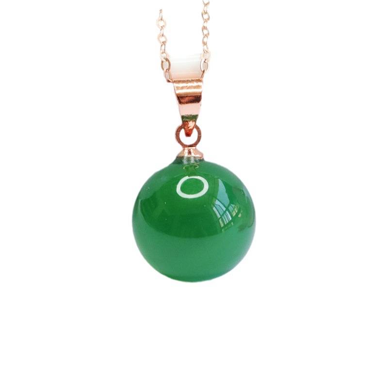 Juanyu Customized Ice Chrysoprase Pendant Agate Beads Jewelry Factory Live Broadcast Mn 2040709