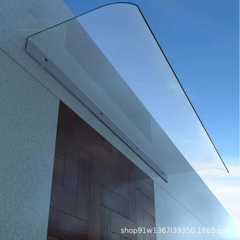 Invisible Canopy Without Bracket Window Eaves Balcony Household Transparent Silent Canopy Durable Board Sunlight Board Rain Rack