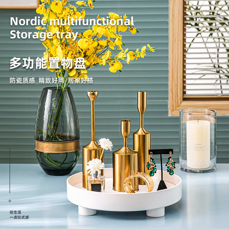 Tea Tray Household Tray Accessible Luxury Modern Drain Small Tea Set Exquisite Simple Simple Japanese Style Scandinavian Tea Sea Living Room