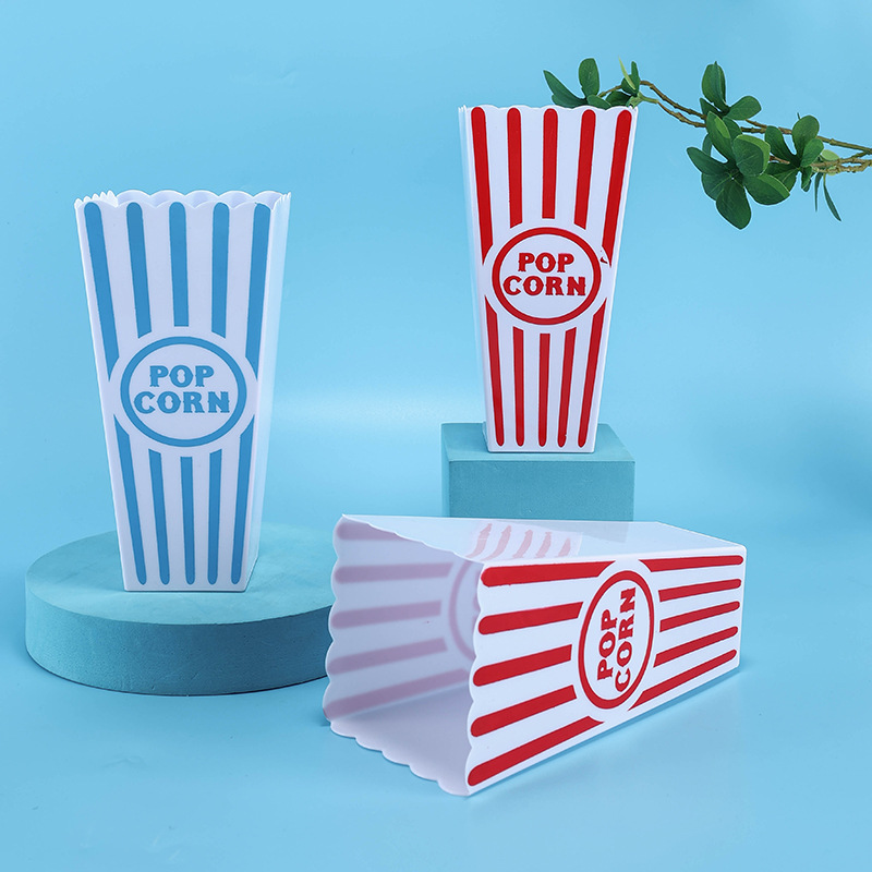 Factory direct PP plastic popcorn bucket snack bucket storage basket storage bucket bar popcorn bucket large size