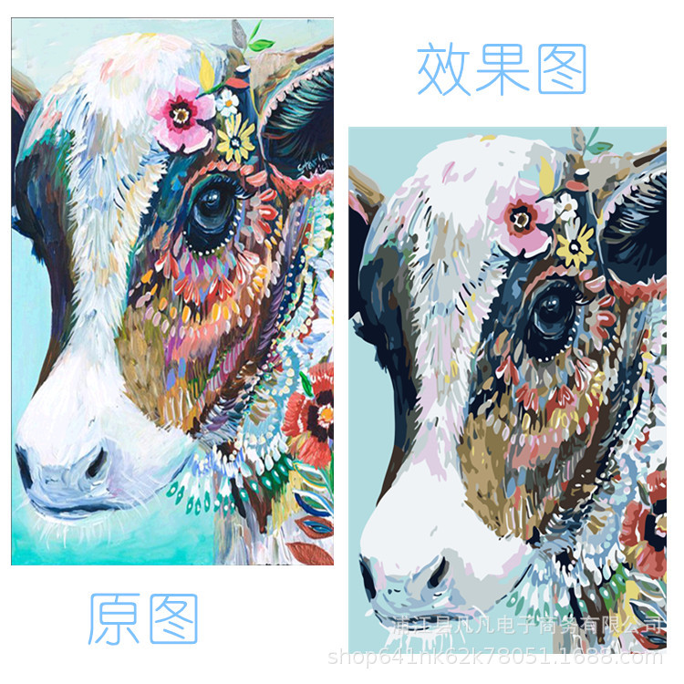 Делай сам цифровая масляная живопись, ручная живопись, животные, масло, раскраска, декоративная живопись, специальная поставка на экспорт