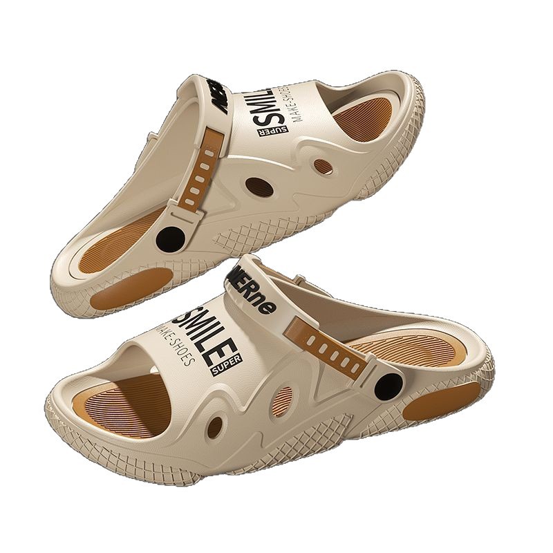 [Super Thick Slippers] Men's Summer Outer Wear Non-slip New Trendy Driving Dual-purpose Sports Beach Sandals