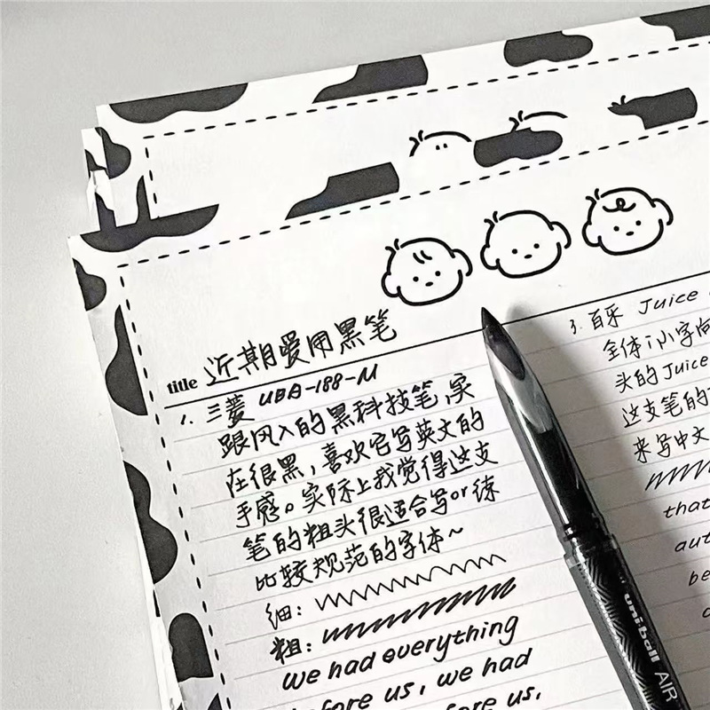 B5 Milk Puppy Photo Paper Cute Three Small Photo Paper Tearable Huge Thick Notebook for College Students Super Thick