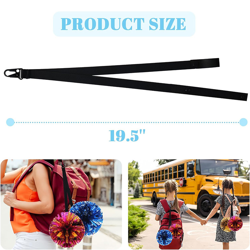 Cheerleader pompom storage fixed belt personalized cheerleader hand sling accessories adjustable ball storage lanyard