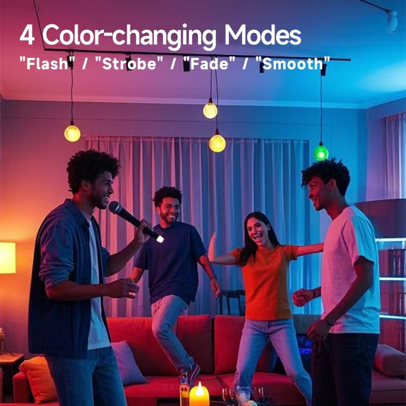 RGB remote control touch switch charging bulb